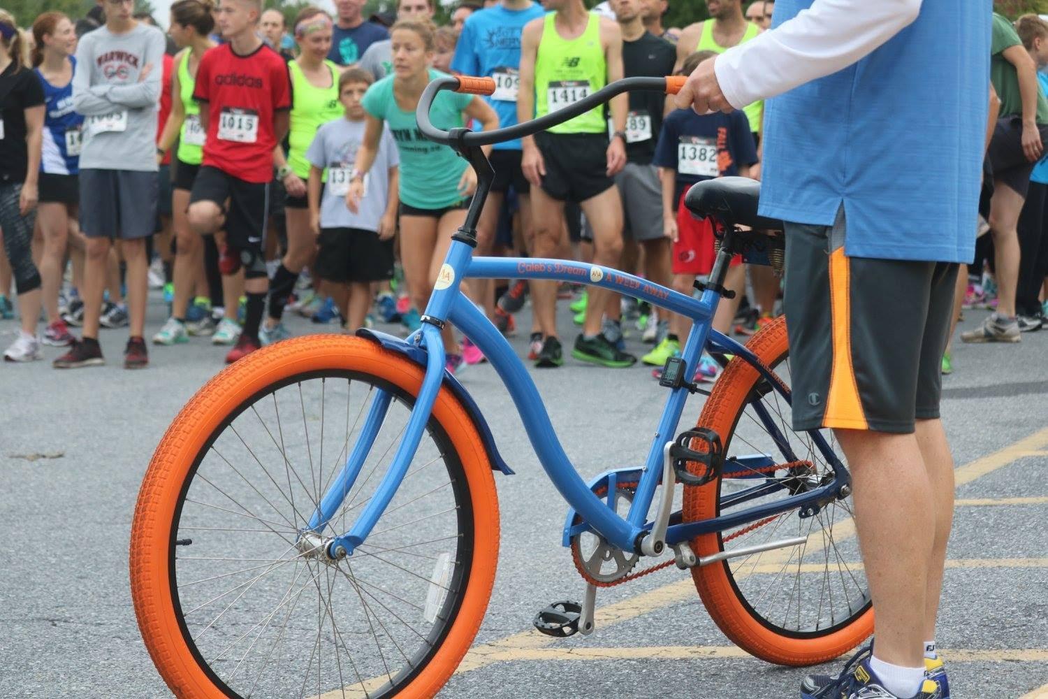 Caleb’s Dream Bike at The HARTZ Physical Therapy Fall Blast 5k in 2016